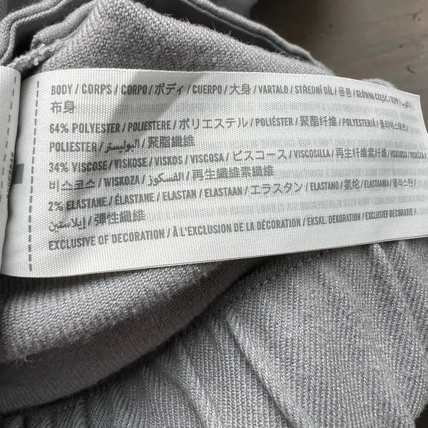 Hollister ultra high rise gray wide leg pants trousers minimalist casual small - Image 6