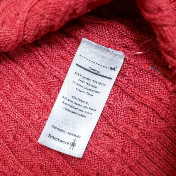 Smartwool Dacono Ski Sweater Cable Knit Turtleneck Women‎ Size S Red Merino Wool - Image 7