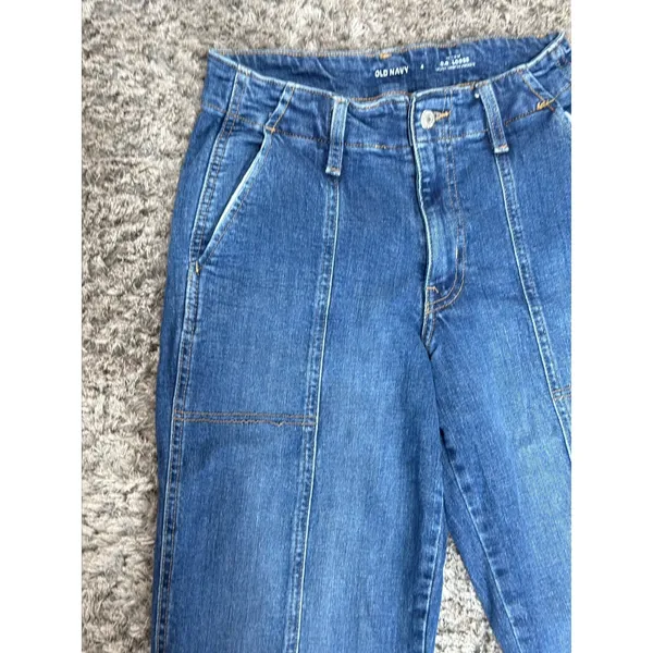 Old Navy Jeans Women's OG Loose Mid Rise Stretch Denim (25x29) Size 4 - Image 4