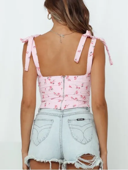 Hello Molly GIRL IN THE CITY CROP TOP PINK - Image 2