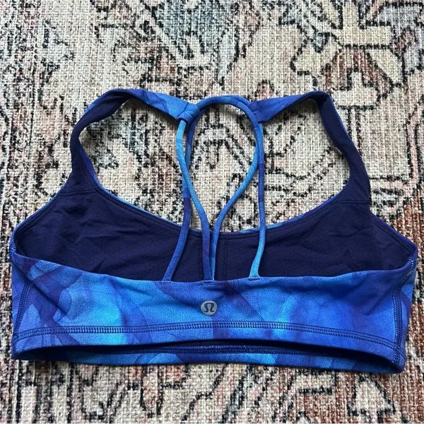 Lululemon Free To Be Tranquil Bra Midnight Tulle Multi Size 6 Sports Bra - Image 8
