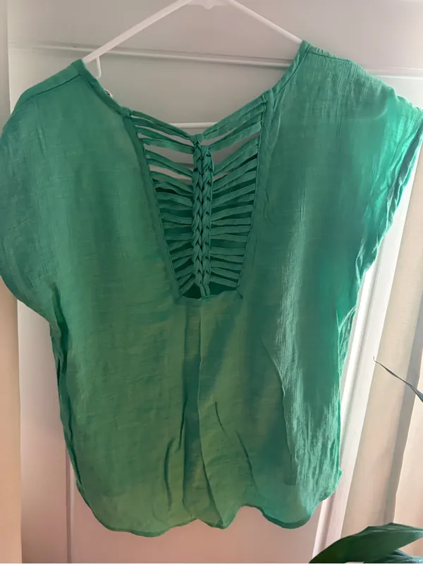Mine Green Blouse Size L Size L - Image 2