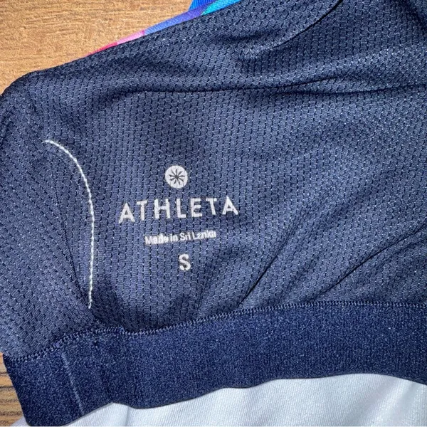 Athleta Blue and Pink Activewear Women's Bra Top - Image 13