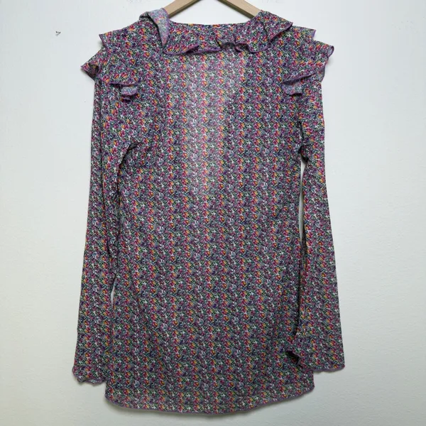 Strawberry‎ Milk Mob Women Dress Cover Up Large Ruffle Floral Resort Beach - Image 7
