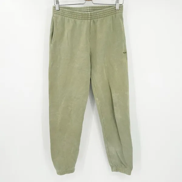 TNA Aritzia Women Sage Green Cozy Fleece Perfect Fit Jogger Sweatpants Size S - Image 2