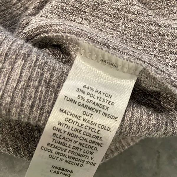 NWOT Open Edit Size S Oversized gray Ribbed Knit Button Front Cardigan Sweater - Image 10