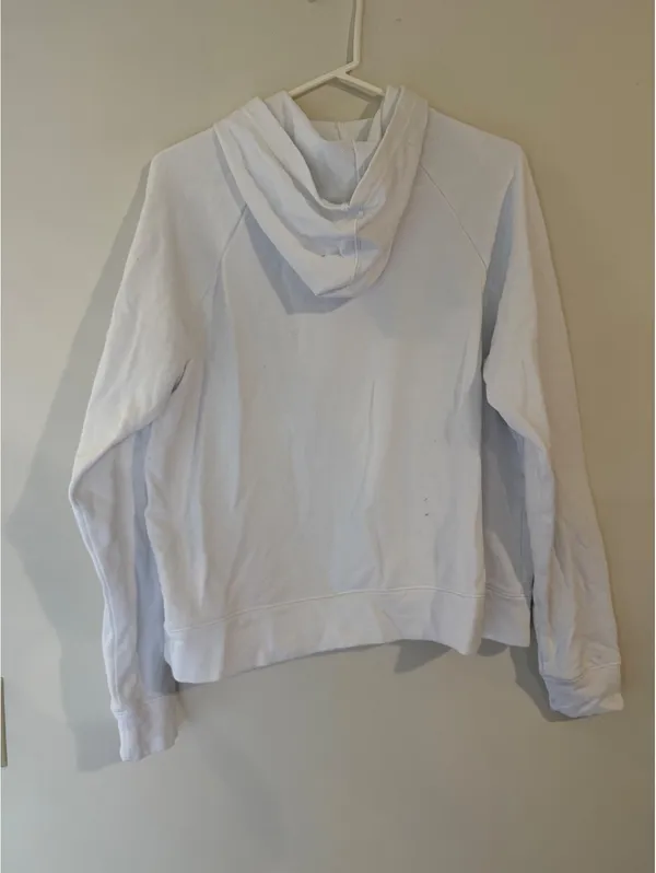 Under Armour White Hoodie Sweatshirt XL Loose Fit - Image 5