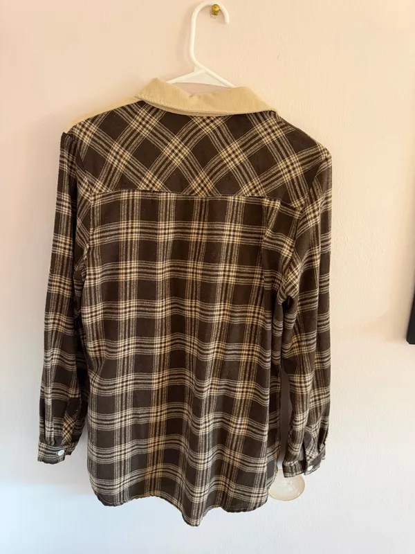 flannel Brown Size M - Image 2
