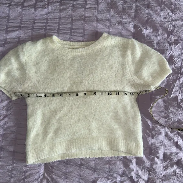 Garage Fuzzy Short-Sleeve Knit Sweater – Size P/S – NWOT - Image 7