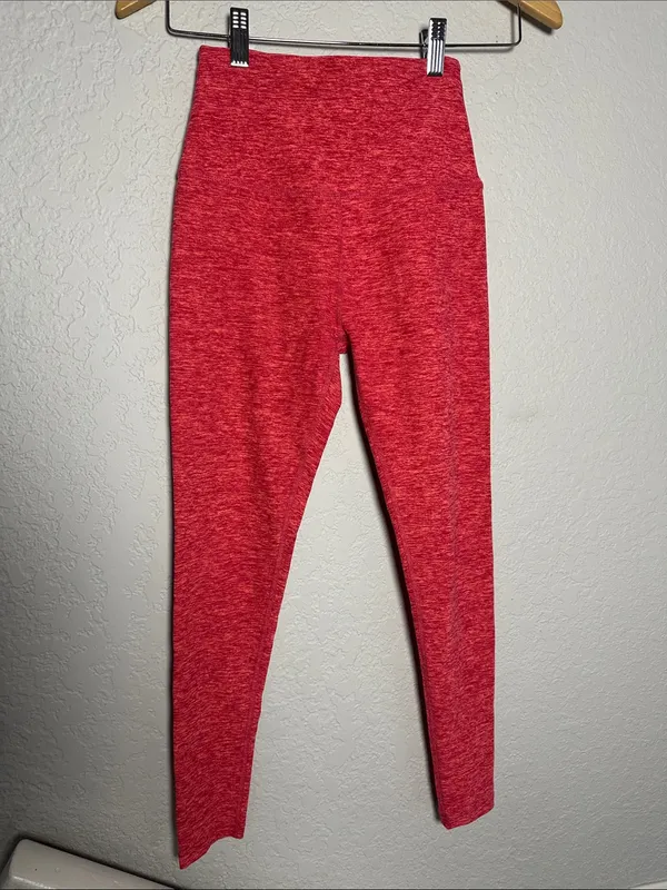 Beyond Yoga Caught in the Midi Leggings Coral Space Dye Marled Butter Soft Small - Image 5