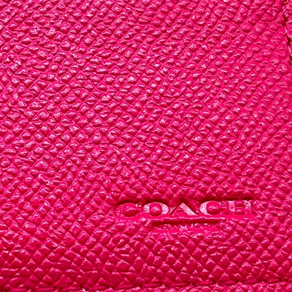 Coach brown leather signature Charlie C snap wallet pink interior A1532 … - Image 13