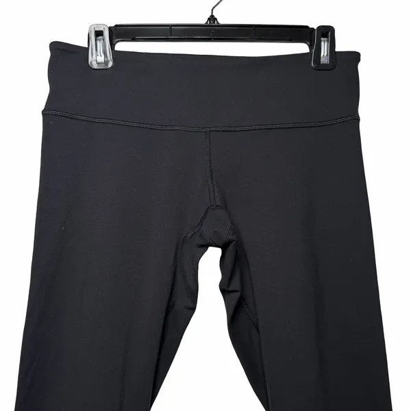 Lululemon Womens Size 8 Black Crop Leggings 21" Inseam High Rise Yoga Athletic - Image 4