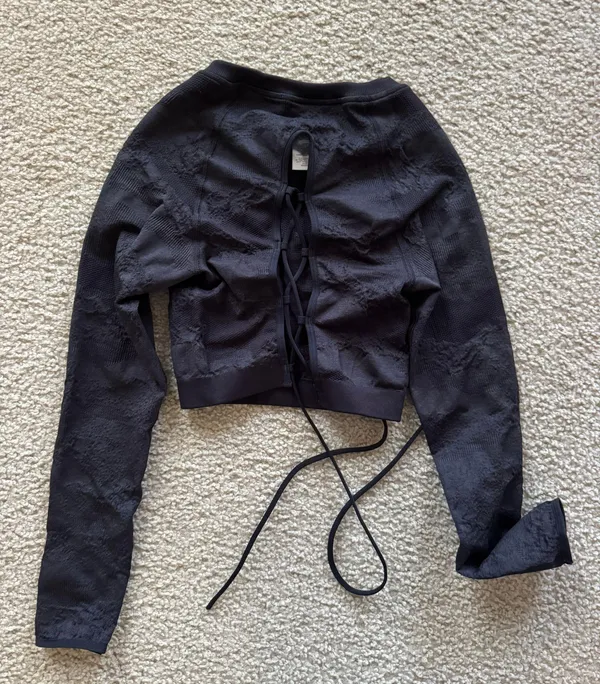Gymshark Seamless Lace Up Back Top - Image 3