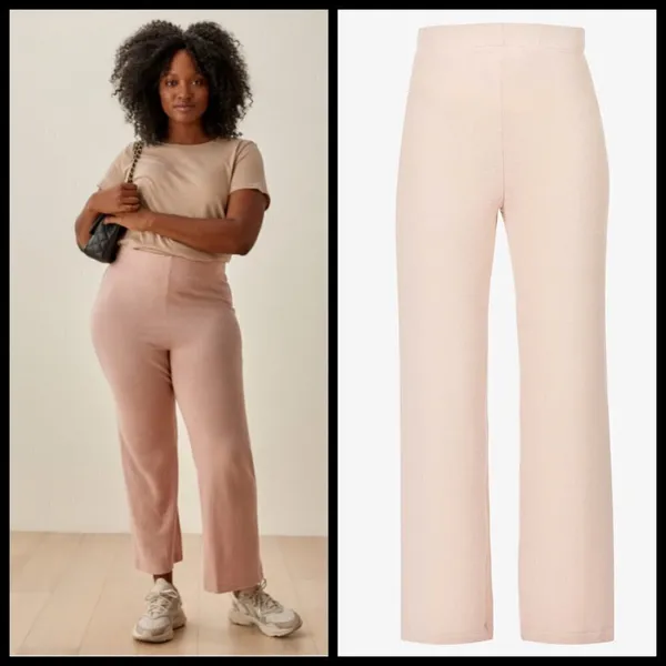 💕REFORMATION💕 Cirrus Crop Straight Leg Knit Pants Medium M NWT - Image 7