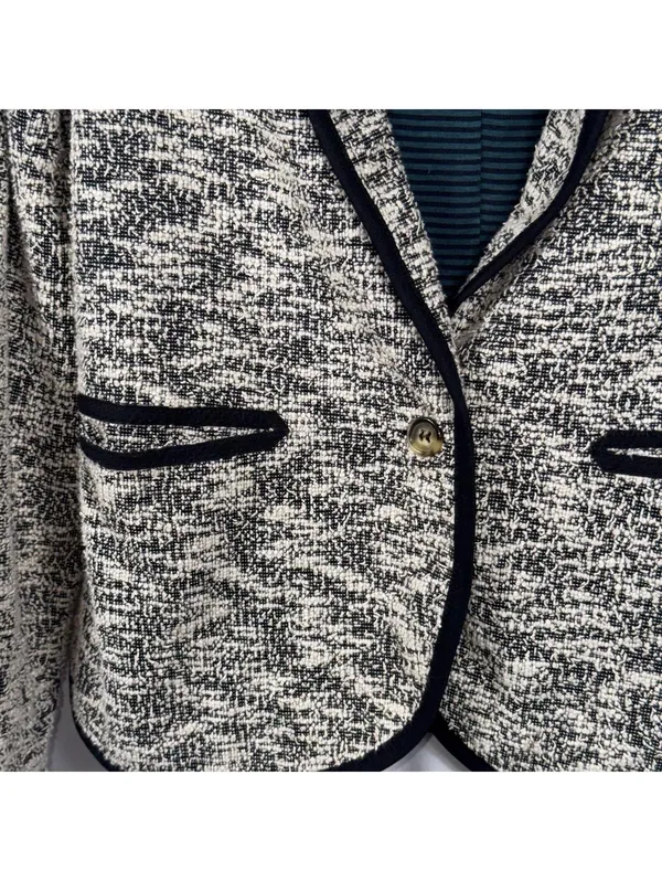 Cartonnier Anthropologie Tweed Blazer Jacket Size 8 - Image 3