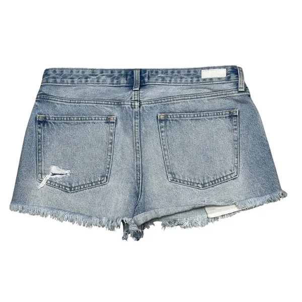 WOMENS Abercrombie & Fitch Harper Low Rise Denim Distressed Jean Shorts Size 10 - Image 6