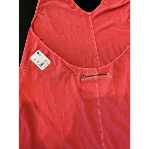 FP Movement NWT $60 Free People Hot Shot Halter Romper Open Back Hibiscus Pink - Image 7