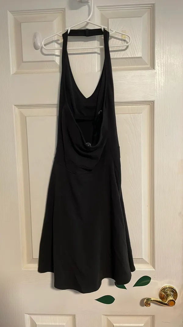 Abercrombie Mini Halter Dress Summer Black XS - Image 2