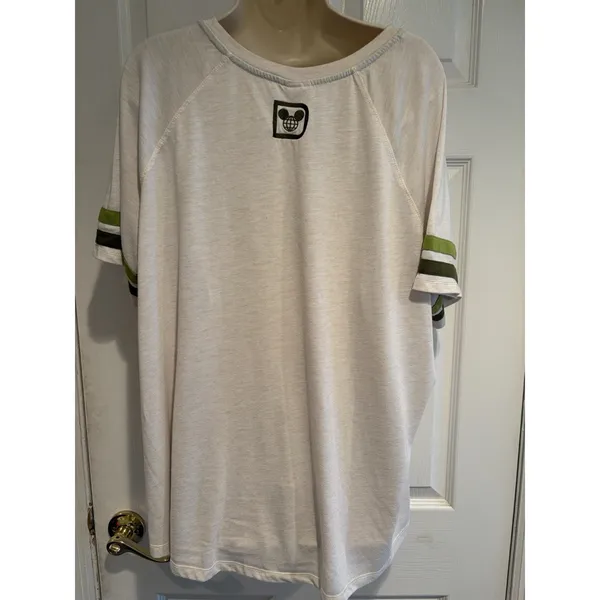 Disney Parks Animal Kingdom 1998 Chip Dale Raglan Graphic Tee White Green‎ 3X - Image 3