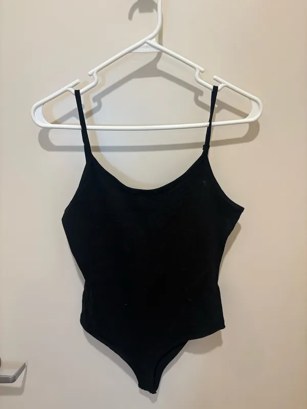 Black spaghetti strap bodysuit Size M - Image 2