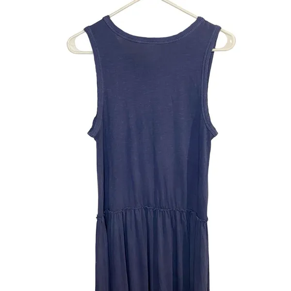 Aerie Blue Maxi Smock Dress Size Medium Cottage Bohemian Twee‎ - Image 4