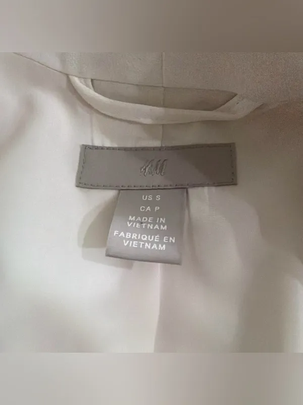 Women's White Blazer Jacket - Image 3