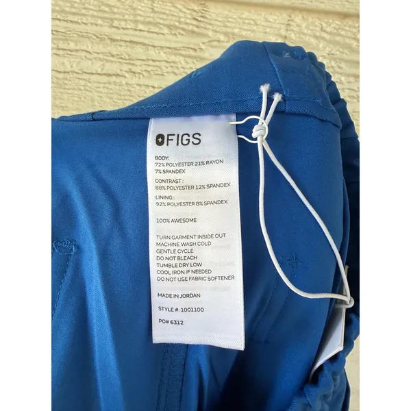 FIGS High Waisted Relaxed Jogger Scrub Pants Royal Blue Womens Size Small Petite - Image 8