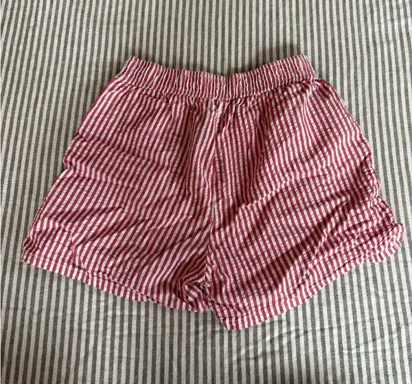 Striped Shorts Red Size XS - Image 2