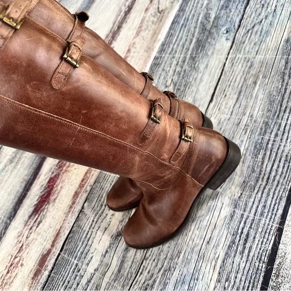 Matisse “Becky” Brown Leather Knee-High Boots - Image 4