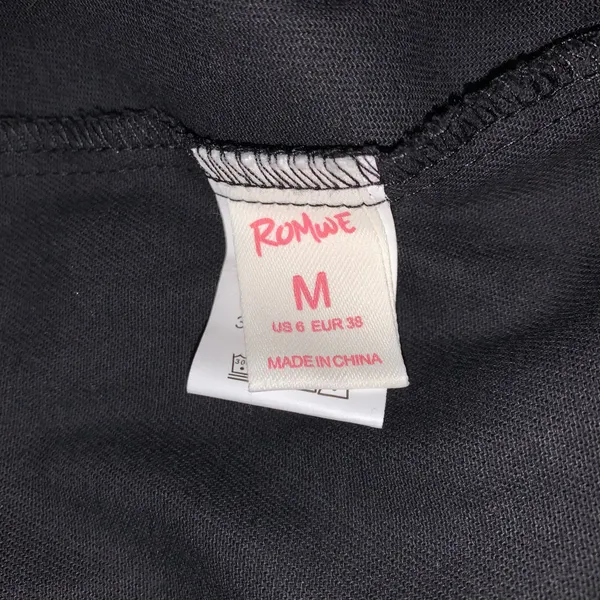 Romwe plaid mini pleated skirt juniors size M 28" waist red/black - Image 4