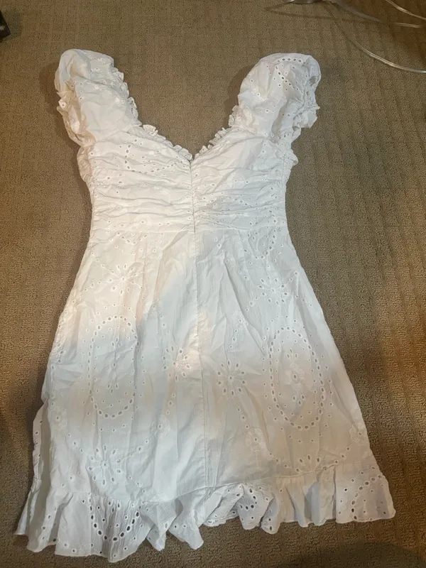 Sky to Moon White mini dress - Image 4