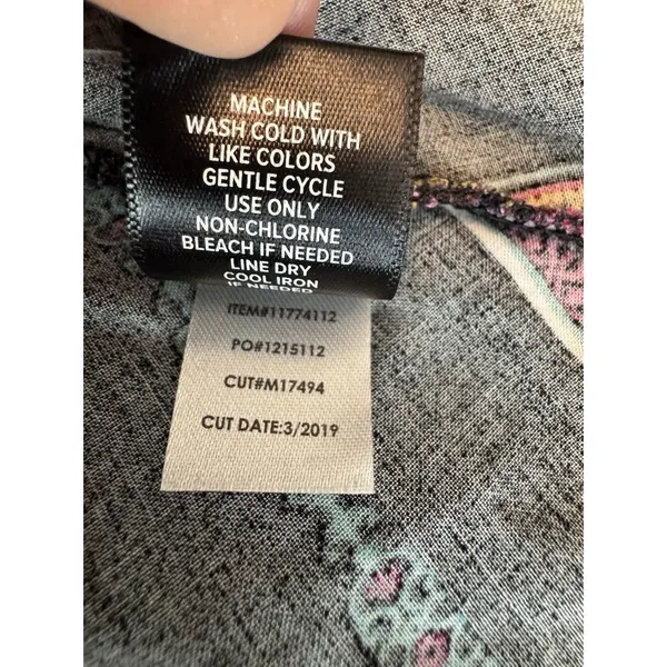 Torrid Size 2 Strapless Ruffle Dress Black Multicolor Stripe Boho Smocked Rayon - Image 8