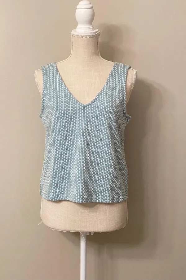 Madewell | Jacquard Peekaboo-Back Crop Tank - Image 3