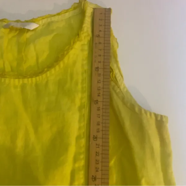 Women's Sleeveless Lime Yellow Summer linen Midi Dress Coastal‎ Beach Breathable - Image 10