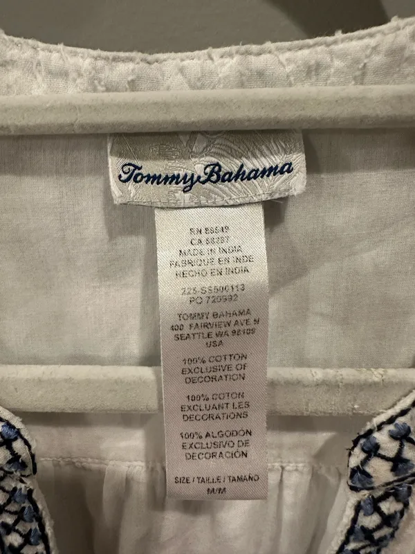 Tommy Bahama Jacquard Tiered Tassel Detail Dress - Image 6