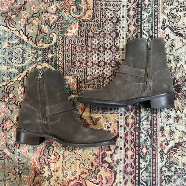 FINAL PRICE Frye Hannah Engineer Gray Grey Suede Boots - Image 10
