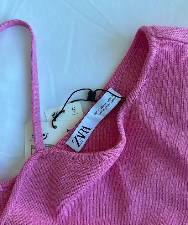 ZARA NWT  Asymmetrical Crop Top - Image 3