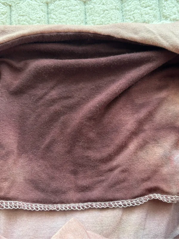 See You Monday Tie Dye Racerback Maxi Dress Mauve Brown Stretch Size Large - Image 5