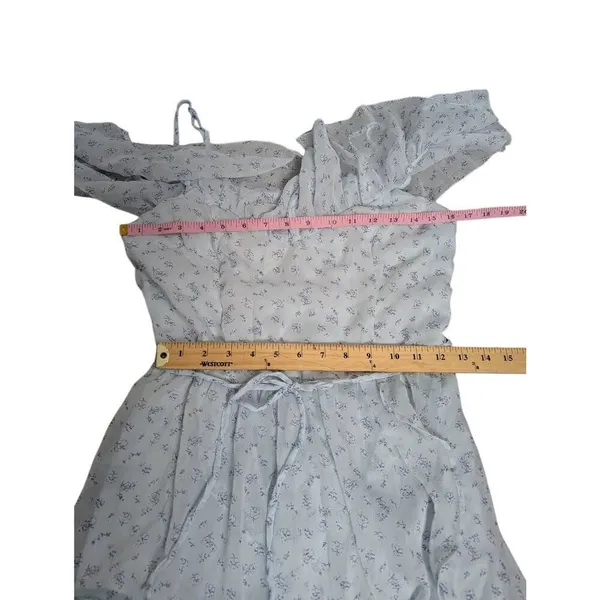 Abercrombie & Fitch floral asymmetrical tiered flowy dress Medium - Image 7