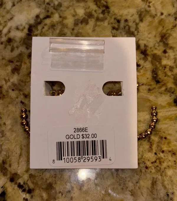 Gold Hoop Earrings - Image 3