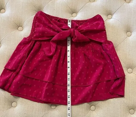 SHEIN raspberry top with bow. Size small. - Image 2