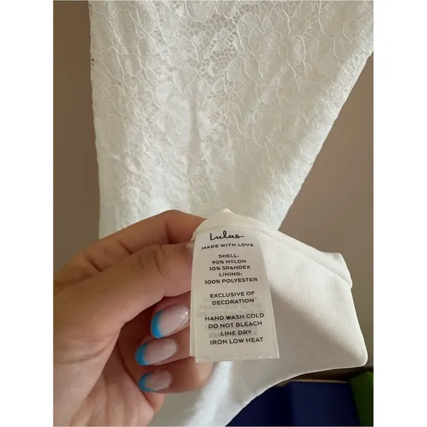 Lulus Perfectly Beloved White Lace Sleeveless Lace-Up Maxi Dress Size XS Wedding - Image 10
