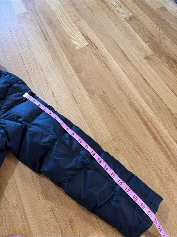L.L. Bean Black Goosedown Full Zip Puffer Jacket Sz L - Image 4