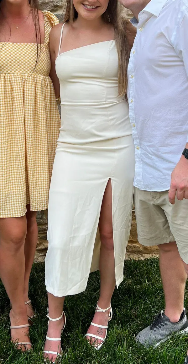 White Midi Dress - Image 2