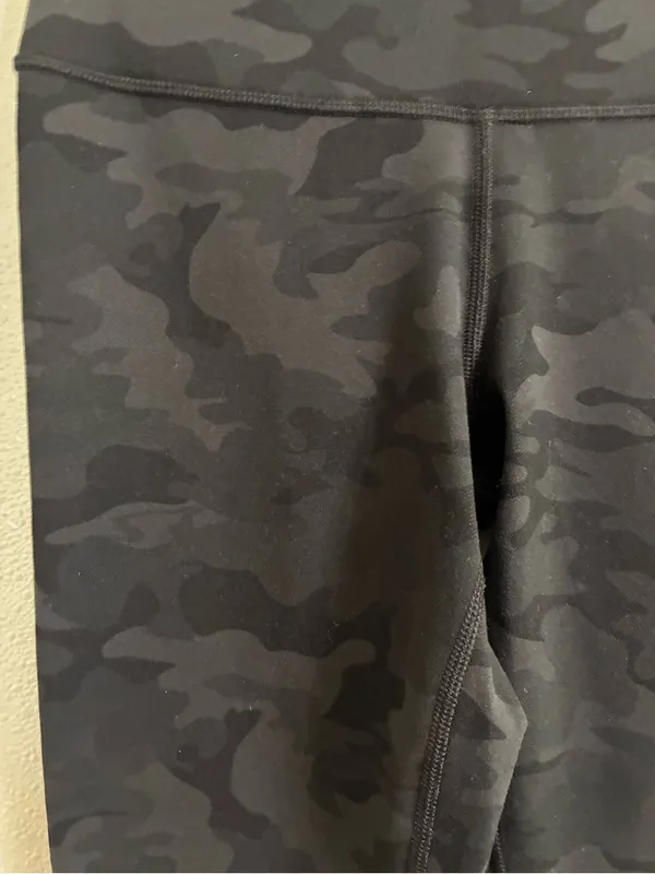 lululemon athletica Dark Gray Black Camo Leggings 4 - Image 3