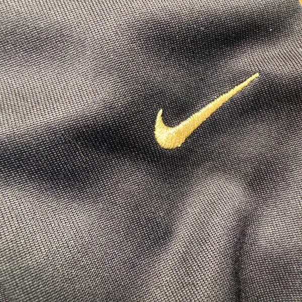 Nike Sportswear Women Black Gold Logo Tape‎ Track Pants Joggers AR4912-010 L - Image 3