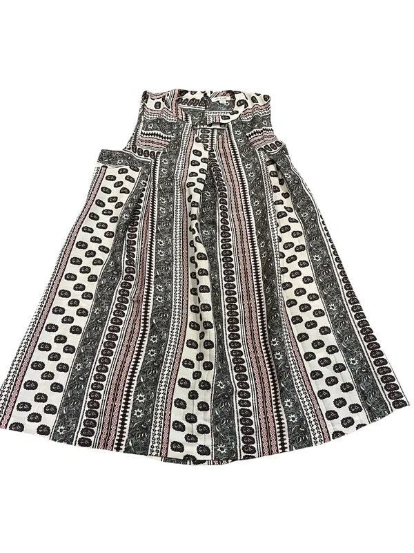 Simply Noelle Cream, Black & Pink Striped Boho Sundress - Image 3
