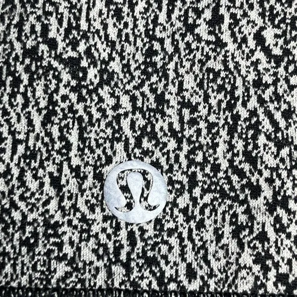 Lululemon Rush Hour Long Sleeve shirt 12 Running Luon Spray Jacquard White Black - Image 8