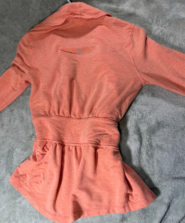 Lululemon Dance Pulse Wrap Cardigan Peach size 6 - Image 5
