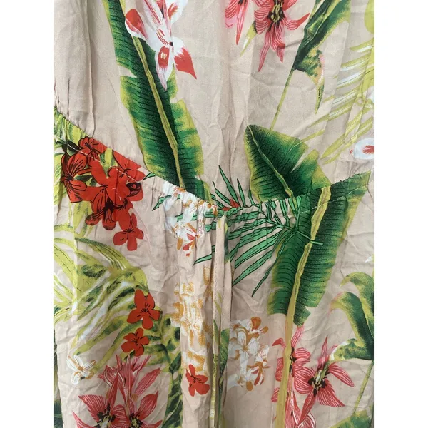 Label of Love Tropical Print A-Line Tassel Maxi Dress Sz Med - Image 6